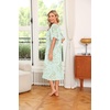image:imageEkouaer 2 Pack House Dresses for Women with Pockets Short Sleeve Moo Moos Floral Print Mumu DressesFloral Light GreenFloral Pink
