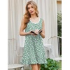 image:imageEkouaer Nightgowns for Women Sleeveless Nightdress Cute Night Gowns Short Sleepshirt Soft Sleepwear Pajama Dress SXXXLGreen White Floral