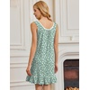 image:imageEkouaer Nightgowns for Women Sleeveless Nightdress Cute Night Gowns Short Sleepshirt Soft Sleepwear Pajama Dress SXXXLGreen White Floral