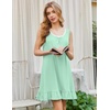 image:imageEkouaer Nightgowns for Women Sleeveless Nightdress Cute Night Gowns Short Sleepshirt Soft Sleepwear Pajama Dress SXXXLLight Green