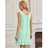 image:imageEkouaer Nightgowns for Women Sleeveless Nightdress Cute Night Gowns Short Sleepshirt Soft Sleepwear Pajama Dress SXXXLLight Green