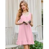 image:imageEkouaer Nightgowns for Women Sleeveless Nightdress Cute Night Gowns Short Sleepshirt Soft Sleepwear Pajama Dress SXXXLPink