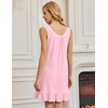 image:imageEkouaer Nightgowns for Women Sleeveless Nightdress Cute Night Gowns Short Sleepshirt Soft Sleepwear Pajama Dress SXXXLPink