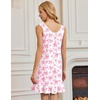 image:imageEkouaer Nightgowns for Women Sleeveless Nightdress Cute Night Gowns Short Sleepshirt Soft Sleepwear Pajama Dress SXXXLPink Bow