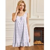 image:imageEkouaer Nightgowns for Women Sleeveless Nightdress Cute Night Gowns Short Sleepshirt Soft Sleepwear Pajama Dress SXXXLPurple Tassel