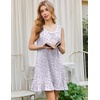 image:imageEkouaer Nightgowns for Women Sleeveless Nightdress Cute Night Gowns Short Sleepshirt Soft Sleepwear Pajama Dress SXXXLPurple Tassel