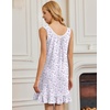 image:imageEkouaer Nightgowns for Women Sleeveless Nightdress Cute Night Gowns Short Sleepshirt Soft Sleepwear Pajama Dress SXXXLPurple Tassel