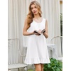 image:imageEkouaer Nightgowns for Women Sleeveless Nightdress Cute Night Gowns Short Sleepshirt Soft Sleepwear Pajama Dress SXXXLWhite