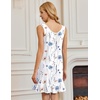 image:imageEkouaer Nightgowns for Women Sleeveless Nightdress Cute Night Gowns Short Sleepshirt Soft Sleepwear Pajama Dress SXXXLYellow  Blue Florals