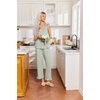image:imageEkouaer Pajamas for Women Set 2 Piece Ruffle Pjs Soft Sleeveless Tank Top and Pants Sleepwear Bridal Casual LoungewearGreen