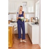 image:imageEkouaer Pajamas for Women Set 2 Piece Ruffle Pjs Soft Sleeveless Tank Top and Pants Sleepwear Bridal Casual LoungewearNavy Blue