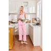 image:imageEkouaer Pajamas for Women Set 2 Piece Ruffle Pjs Soft Sleeveless Tank Top and Pants Sleepwear Bridal Casual LoungewearPink Plaid