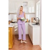 image:imageEkouaer Pajamas for Women Set 2 Piece Ruffle Pjs Soft Sleeveless Tank Top and Pants Sleepwear Bridal Casual LoungewearPurple