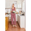 image:imageEkouaer Pajamas for Women Set 2 Piece Ruffle Pjs Soft Sleeveless Tank Top and Pants Sleepwear Bridal Casual LoungewearRed Plaid