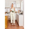 image:imageEkouaer Pajamas for Women Set 2 Piece Ruffle Pjs Soft Sleeveless Tank Top and Pants Sleepwear Bridal Casual LoungewearSmall FlowersBeige