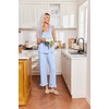 image:imageEkouaer Pajamas for Women Set 2 Piece Ruffle Pjs Soft Sleeveless Tank Top and Pants Sleepwear Bridal Casual LoungewearStripes BowBlue