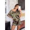 image:imageEkouaer Silk Pajama for Women Short Sleeve Satin Pj Set Two Piece Soft Sleepwear Loungewear SXXLBlack Pumpkin  Spider Web