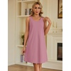 image:imageEkouaer Women 2 Pack Cotton Nightgowns Sleeveless Sleep Shirts Soft ChemiseBlackCherry