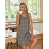 image:imageEkouaer Women 2 Pack Cotton Nightgowns Sleeveless Sleep Shirts Soft ChemiseBlackLeopard