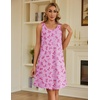 image:imageEkouaer Women 2 Pack Cotton Nightgowns Sleeveless Sleep Shirts Soft ChemiseBlackPink Bow