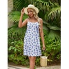 image:imageEkouaer Women 2 Pack Cotton Nightgowns Sleeveless Sleep Shirts Soft ChemiseWhite Blue FloralsBlue White Florals