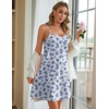 image:imageEkouaer Women 2 Pack Cotton Nightgowns Sleeveless Sleep Shirts Soft ChemiseWhite Blue FloralsBlue White Florals