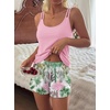 image:imageEkouaer Womens Cami Pajama Set Sexy Tank Top and Shorts Set Sleeveless Racerback Pjs Summer Soft Sleepwear SXXLHawaii Coconut Tree