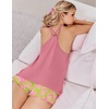 image:imageEkouaer Womens Cami Pajama Set Sexy Tank Top and Shorts Set Sleeveless Racerback Pjs Summer Soft Sleepwear SXXLPeach Pink Floral