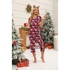 image:imageEkouaer Womens Sleepwear Capri Pajama Sets Short Sleeve TwoPiece Pjs V Neck Tops amp Capri Pants with Pockets S3XLZ Christmas Santa  Plaid