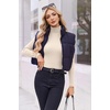 image:imageEkouaer Womens Turtleneck Long Sleeve Shirts Ribbed Casual Basic Tops Fitted Underwear Thermal Undershirts Winter ClothesBeige