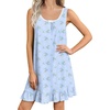 Blue White Floral