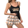Orange Love Plaid