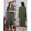 image:imageEkouaer Zipper Robes for Women Long Sleeve Lightweight House Coats with Pockets Zip Up Bathrobe Loungewear S3XL