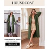 image:imageEkouaer Zipper Robes for Women Long Sleeve Lightweight House Coats with Pockets Zip Up Bathrobe Loungewear S3XL