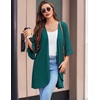 image:imageEkouaer Robes for Women Lightweight Waffle Knit Short Bath Robe Knee Length Ruffle Ladies LoungewearTeal