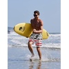 image:imageEkouaer Mens Swim Trunks 7 Inch Quick Dry Breathable Board Shorts Beach Bathing Suit Lightweight Swimsuit SwimwearAmerican Flagleaf Black Red
