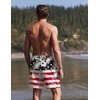 image:imageEkouaer Mens Swim Trunks 7 Inch Quick Dry Breathable Board Shorts Beach Bathing Suit Lightweight Swimsuit SwimwearAmerican Flagleaf Black Red