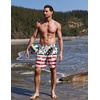 image:imageEkouaer Mens Swim Trunks 7 Inch Quick Dry Breathable Board Shorts Beach Bathing Suit Lightweight Swimsuit SwimwearAmerican Flagleaf Black Red