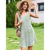 image:imageEkouaer Nightgowns for Women Bamboo Viscose Night Gown Sleeveless Sleepshirt Chemise Sleepwear Tank Sleep Dress S3XLFloral Light Green
