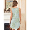 image:imageEkouaer Nightgowns for Women Bamboo Viscose Night Gown Sleeveless Sleepshirt Chemise Sleepwear Tank Sleep Dress S3XLFloral Light Green