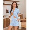 image:imageEkouaer Pajamas for Women Set Button Up Bridal Pjs Ruffle Sleeve  Bridesmaid Pajamas Notch Collar Soft Sleepwear Bachelorette Outfits Lounge SetPolka Dot Bow