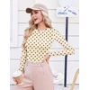 image:imageEkouaer Womens Mesh Long Sleeve Tops Fall Fashion Sexy Fit Crew Neck ShirtsBeige