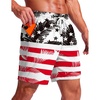American Flag(leaf Black Red)