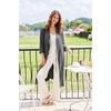 image:imageEkouaer Robes for Women Long Waffle Knit Bathrobe Shawl Collar House Coats  34 Sleeves Midcalf Length Lightweight Soft Casual Comfy Removable Belt SPA Kimono Nightgown with Pockets LoungewearDark GraySmall Waffle