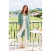 image:imageEkouaer Robes for Women Long Waffle Knit Bathrobe Shawl Collar House Coats  34 Sleeves Midcalf Length Lightweight Soft Casual Comfy Removable Belt SPA Kimono Nightgown with Pockets LoungewearLight GreenSmall Waffle