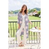 image:imageEkouaer Robes for Women Long Waffle Knit Bathrobe Shawl Collar House Coats  34 Sleeves Midcalf Length Lightweight Soft Casual Comfy Removable Belt SPA Kimono Nightgown with Pockets LoungewearLight Purple FloralSmall Waffle