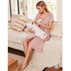 image:imageEkouaer Labor Delivery Gown Nursing Braeastfeeding Dress Maternity ClothesDirty Pink