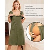 image:imageEkouaer Labor Delivery Gown Nursing Braeastfeeding Dress Maternity ClothesGreen