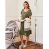 image:imageEkouaer Labor Delivery Gown Nursing Braeastfeeding Dress Maternity ClothesGreen