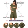 image:imageEkouaer Labor Delivery Gown Nursing Braeastfeeding Dress Maternity ClothesGreen